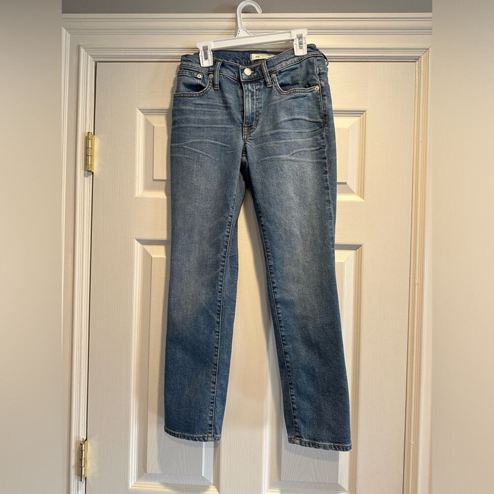 Madewell The Slim Boyjean AJ315 Classic Preppy Blue Denim Jeans Size 23 - Picture 11 of 13